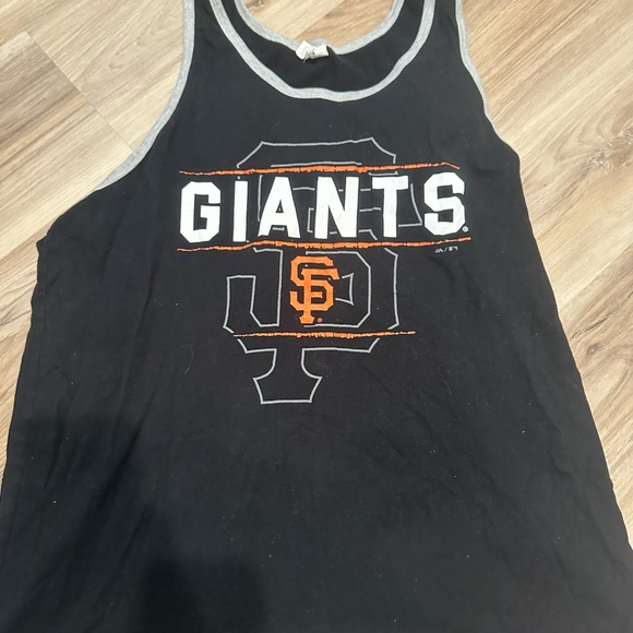 Bella Canvas Black Tank Top with Giants Logo - Picture 1 of 2